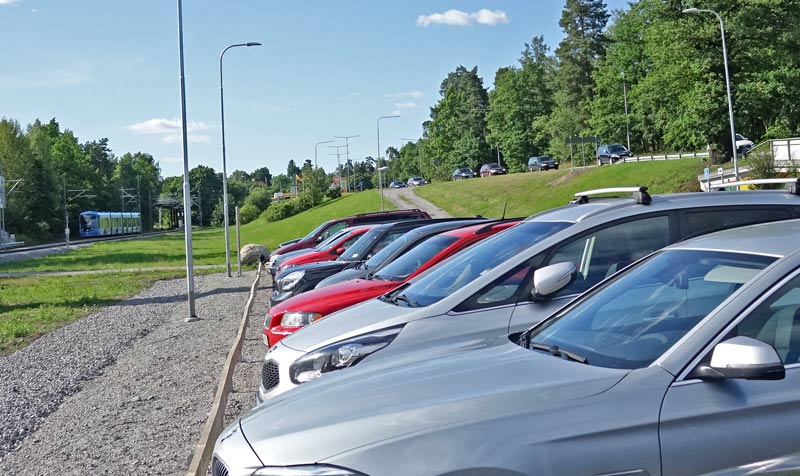 Grundläggning för parkering BRF. Värmdö Gustavsberg